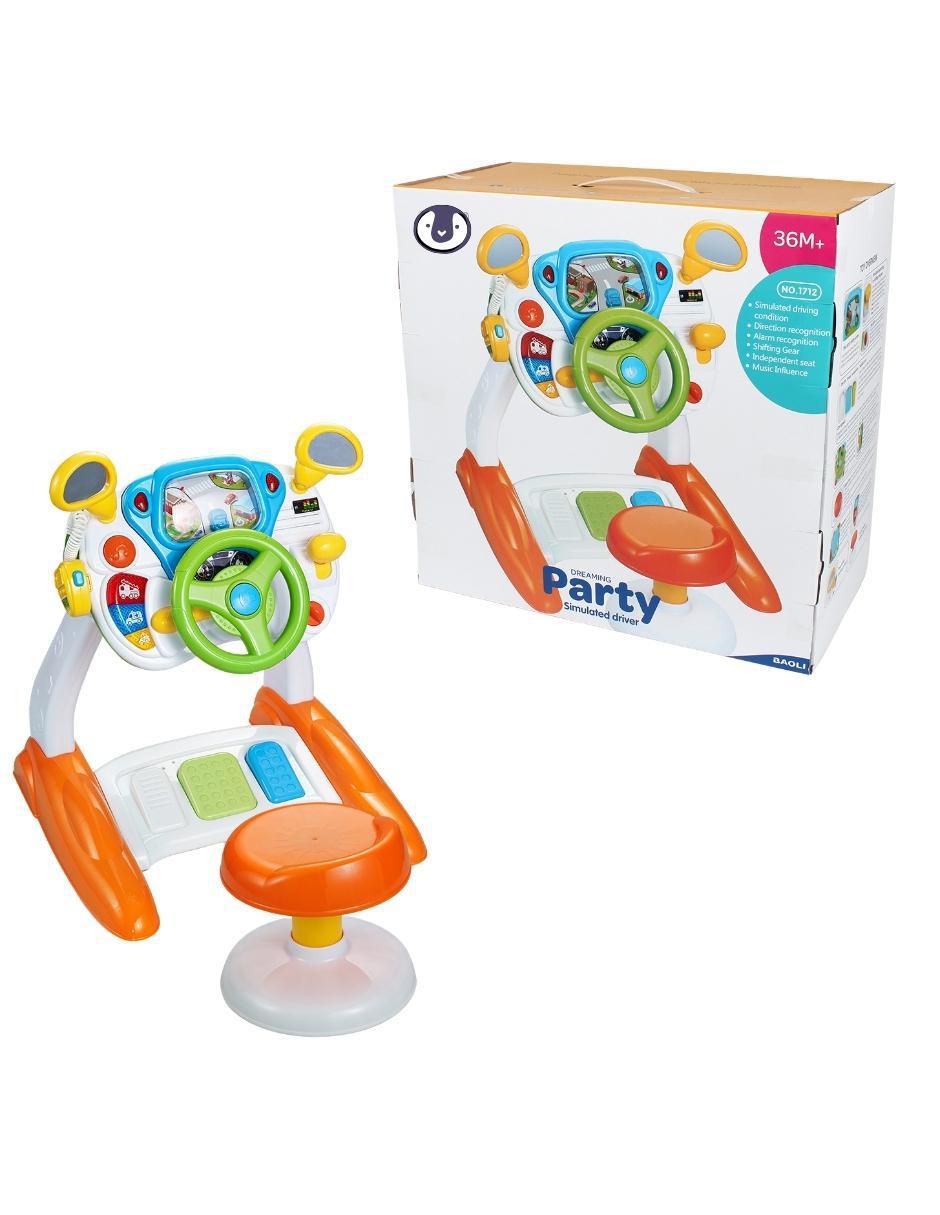 Estación de conducción para niños con luces y sonidos, juguete educativo juego de rol para niños 2