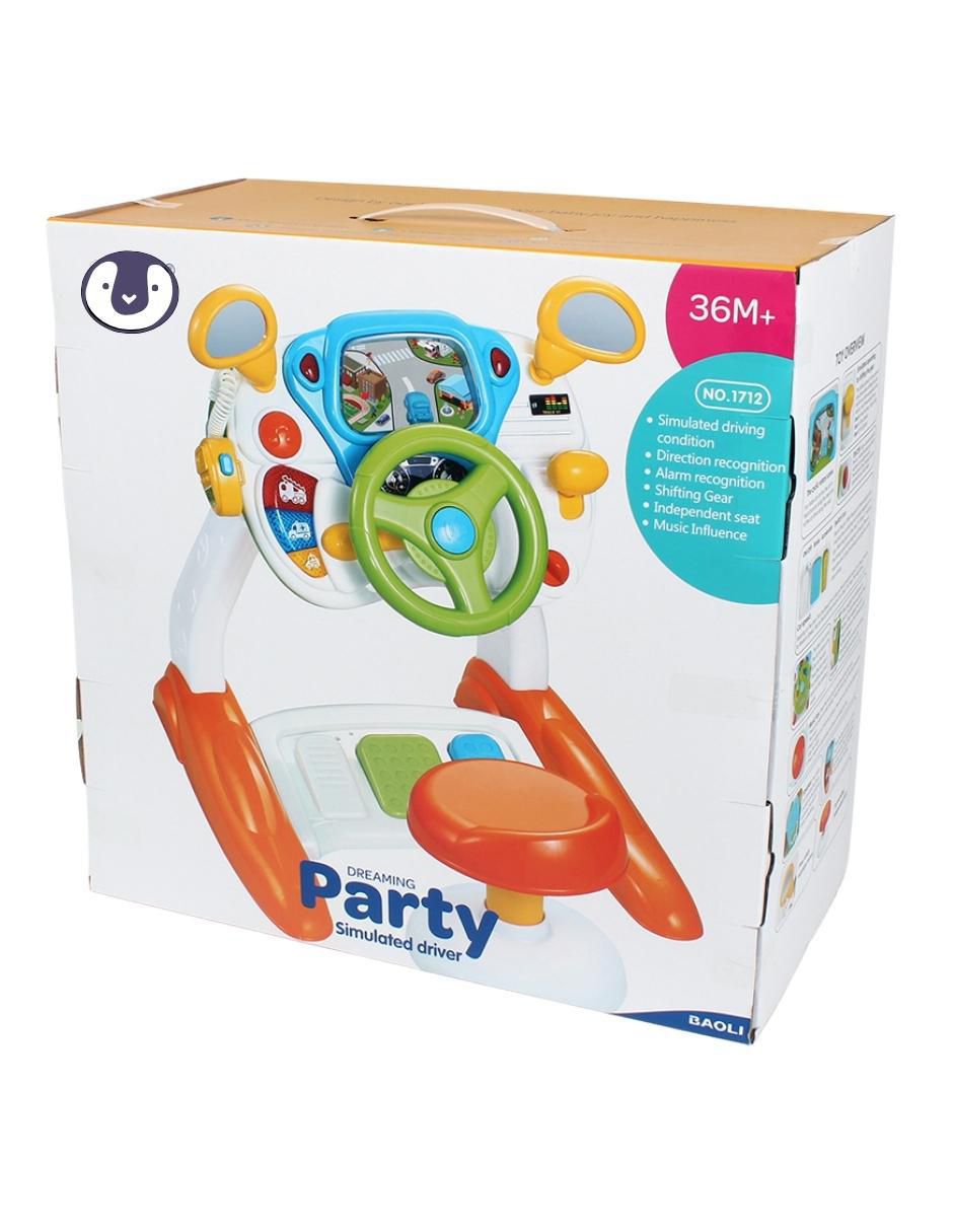 Estación de conducción para niños con luces y sonidos, juguete educativo juego de rol para niños 3