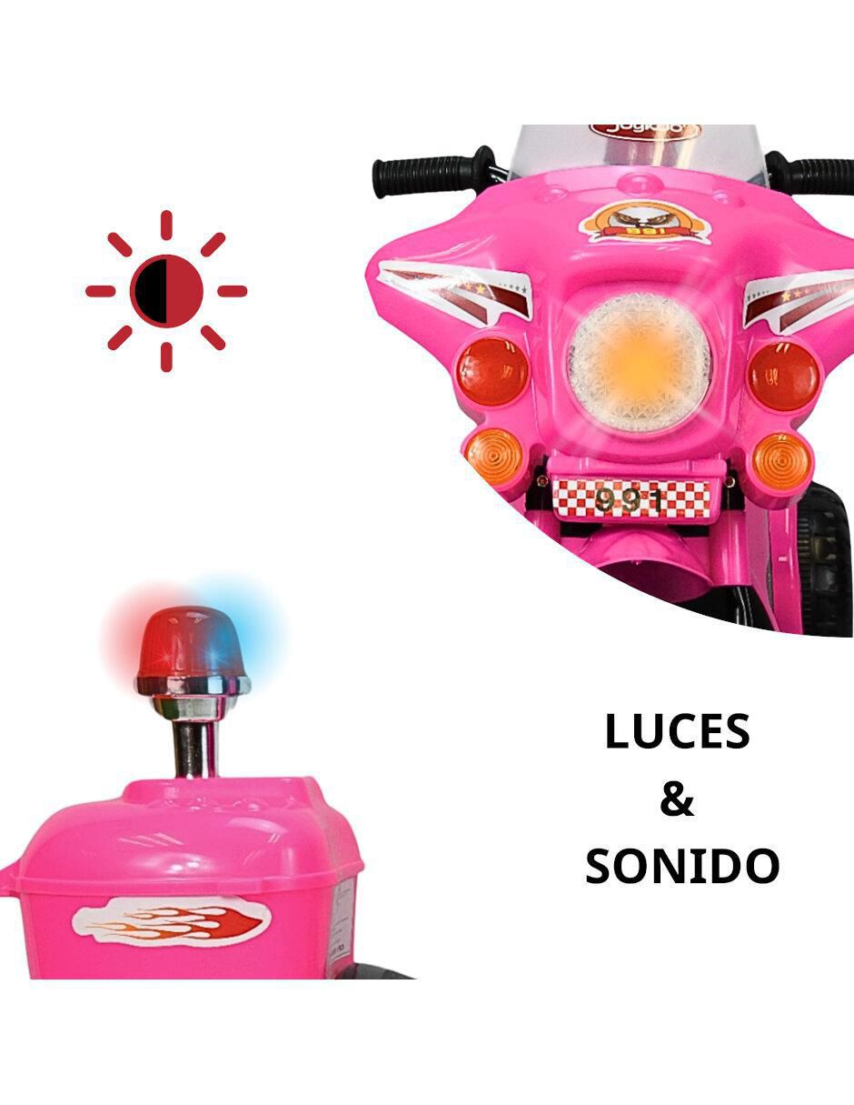 Moto montable Sirena recargable 2