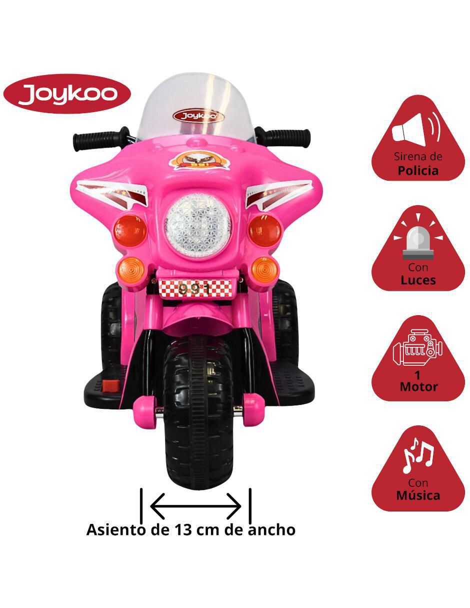 Moto montable Sirena recargable 3