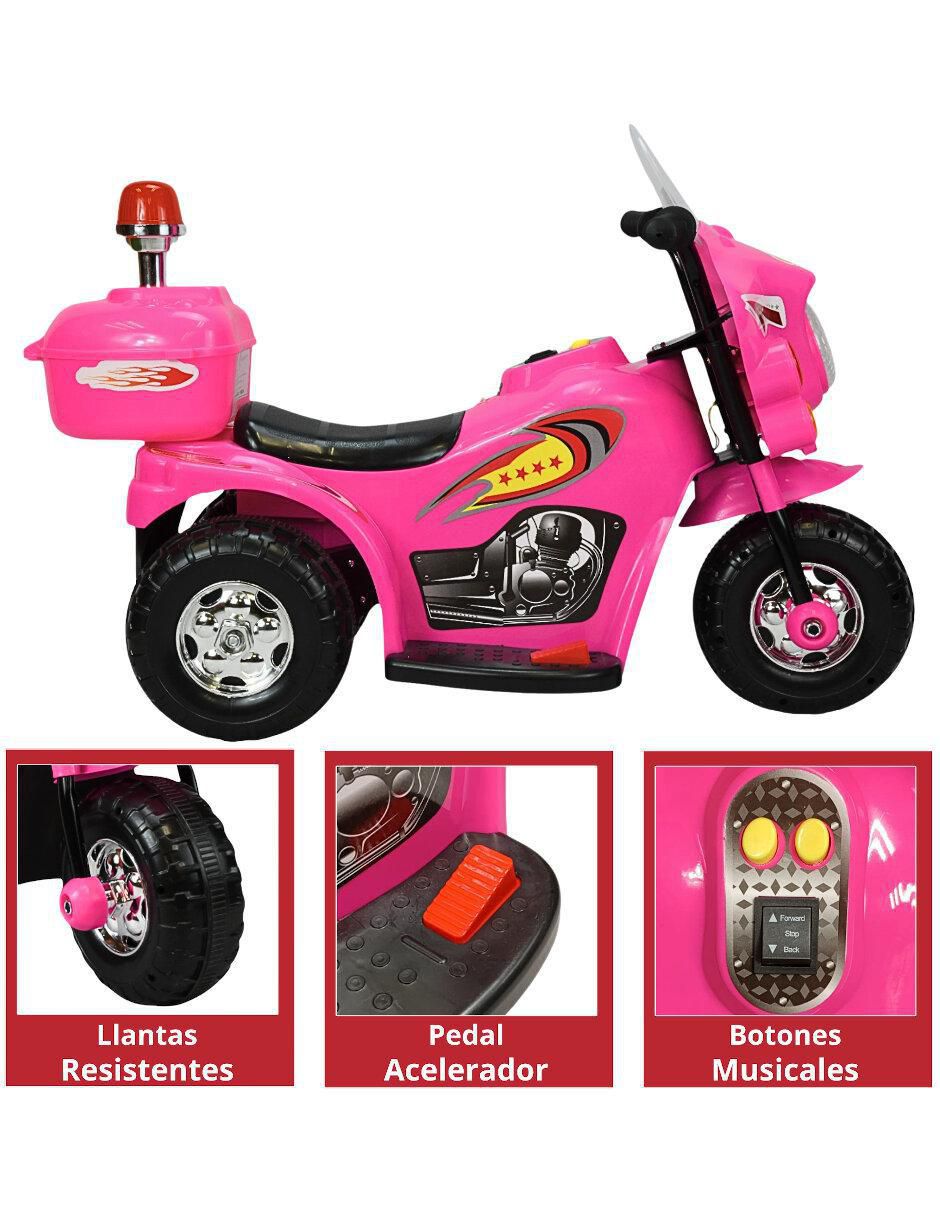 Moto montable Sirena recargable 4