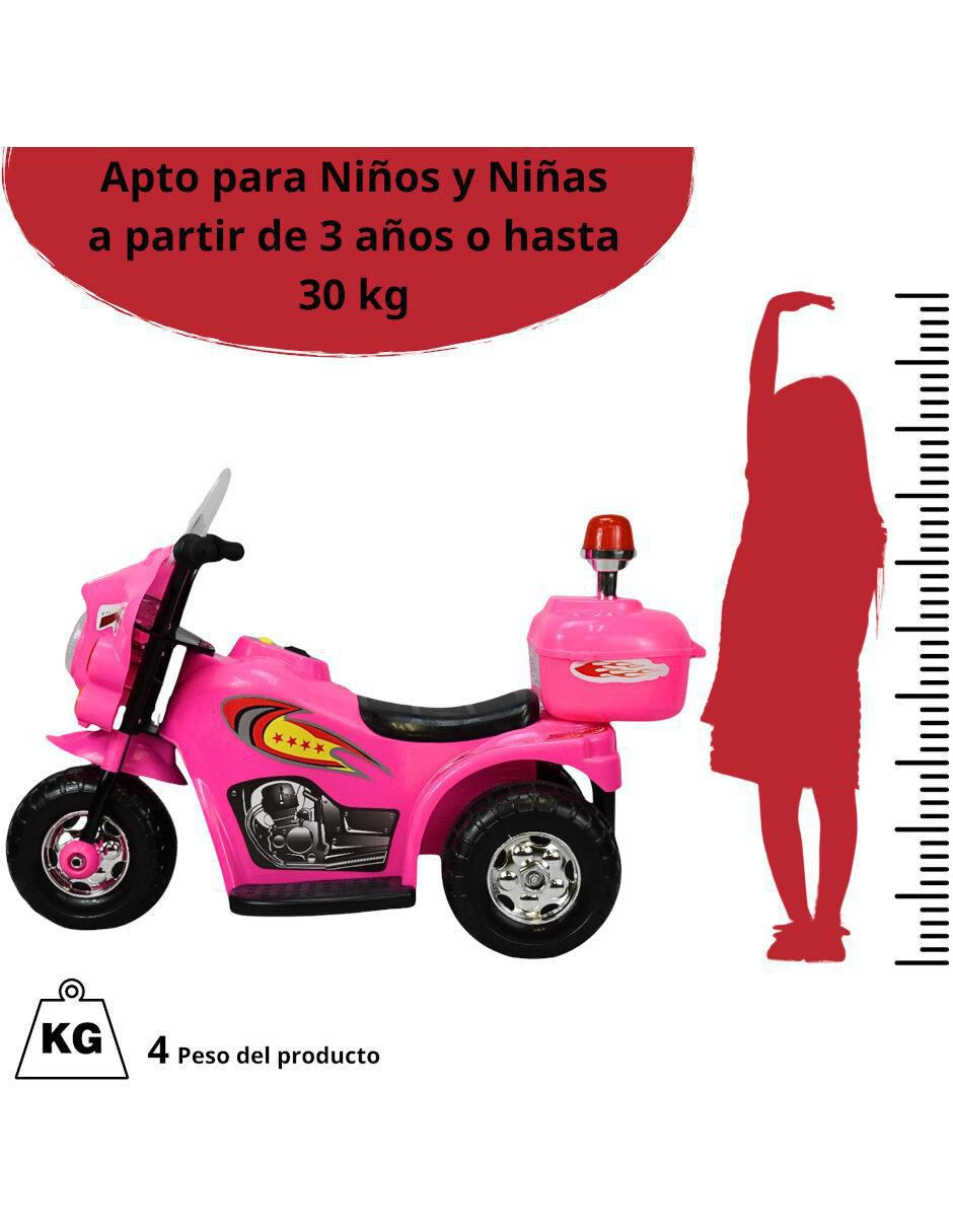 Moto montable Sirena recargable 5