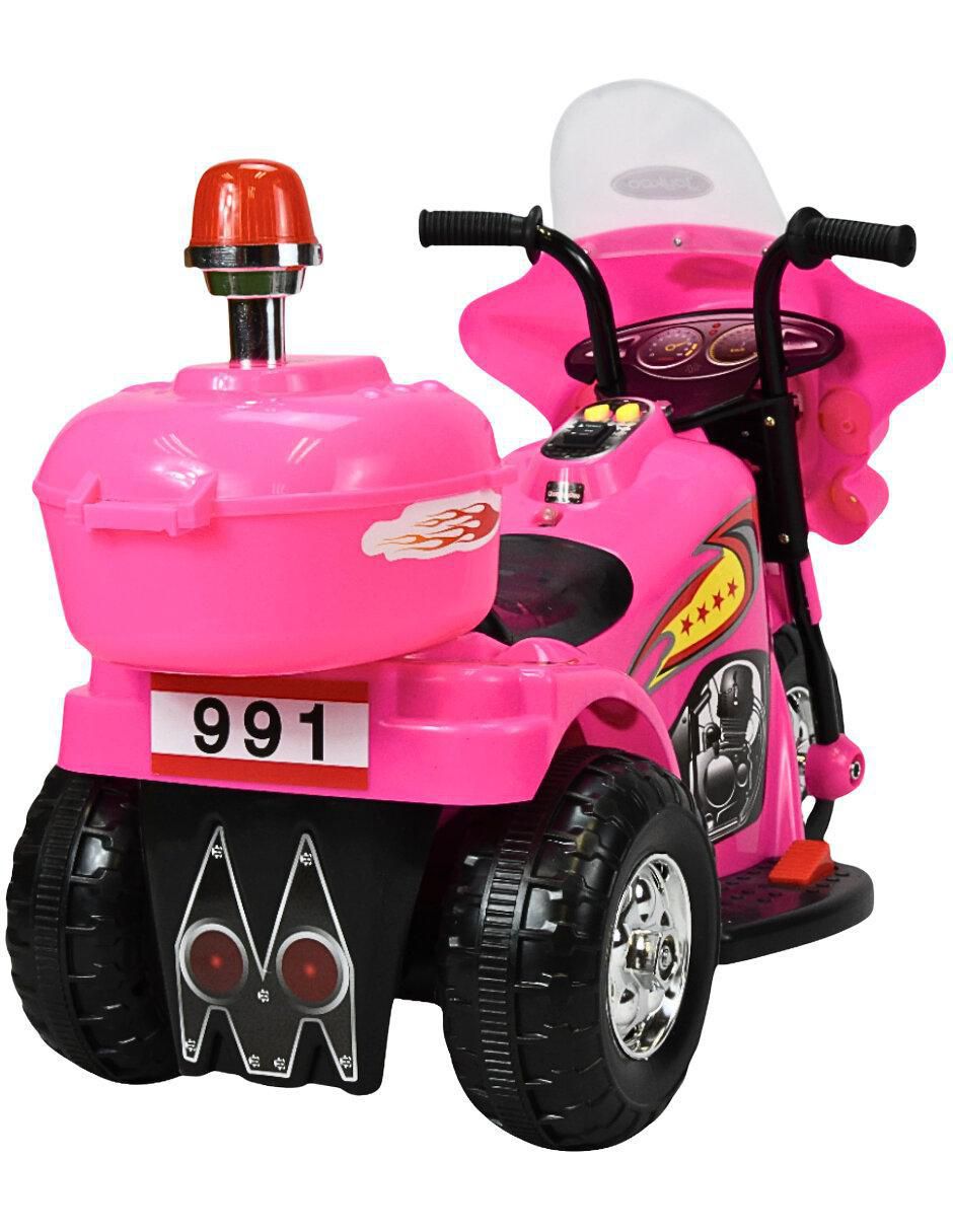 Moto montable Sirena recargable 6