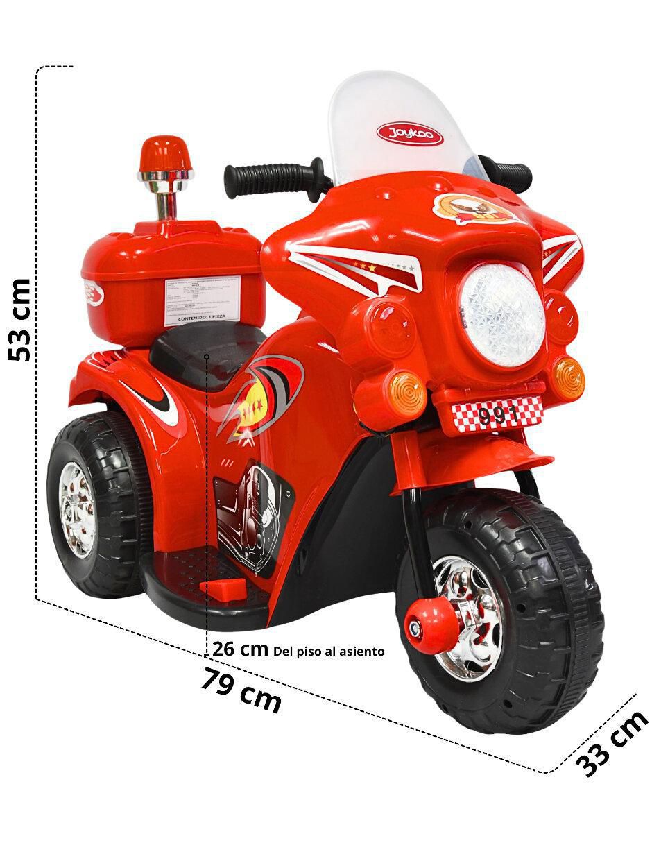 Moto montable Sirena recargable 7
