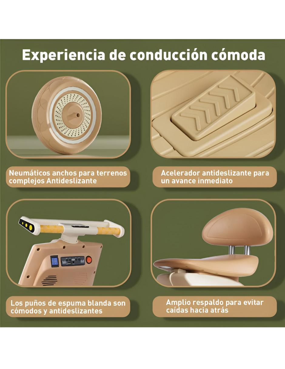 Moto montable xtllar2666 de batería