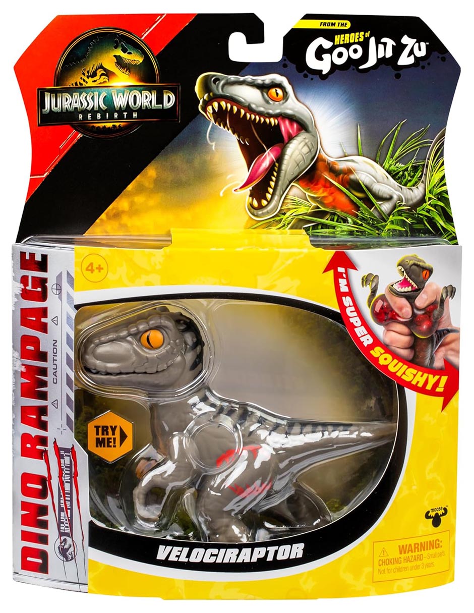 Figura de acción articulada Goo Jit Zu Jurassic World edición especial Bandai elástico