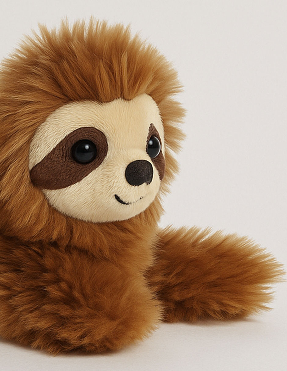 Peluche de perezoso de 14 cm