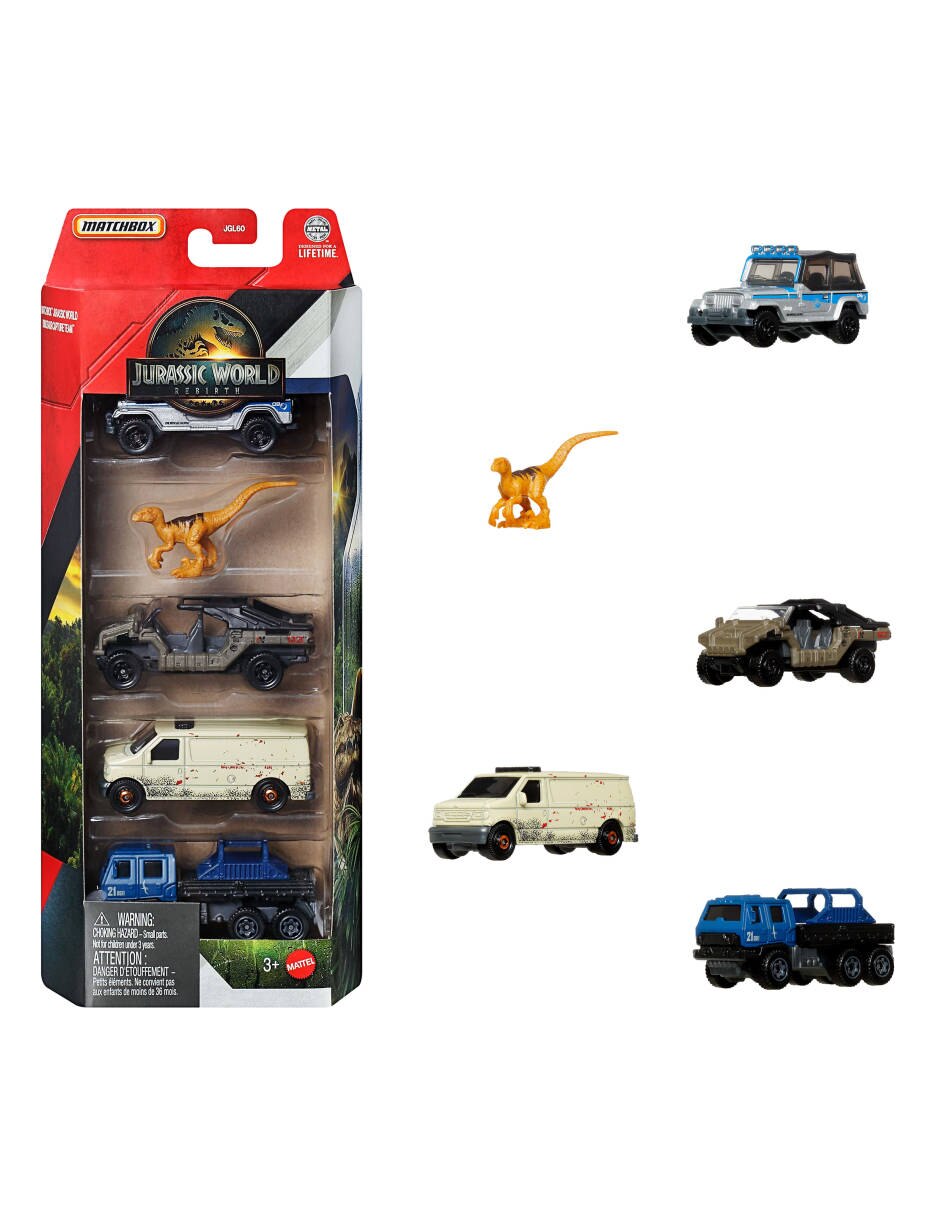 Set de vehículos Jurassic World Rebirth 7