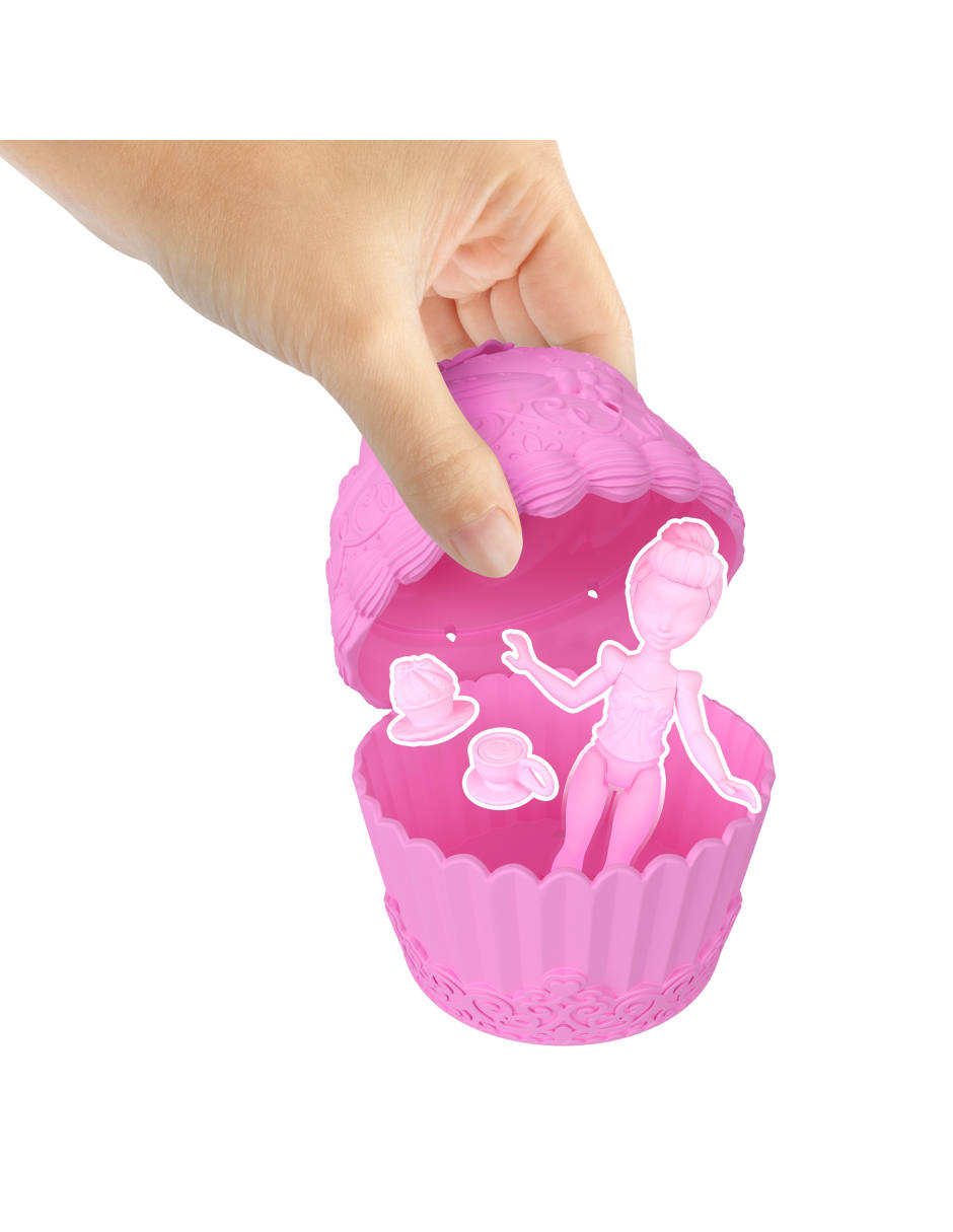 Muñeca clasica disney princesas cupcake transformable a falda 3