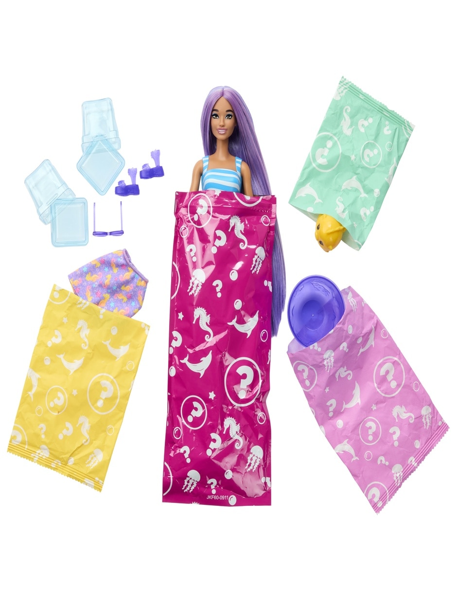 Muñeca clasica color reveal barbie 9