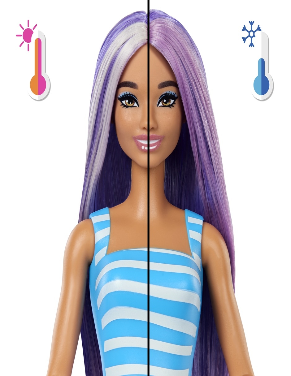 Muñeca clasica color reveal barbie 10