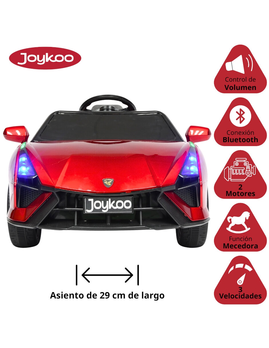 Automóvil montable con control remoto Joykoo deportivo recargable