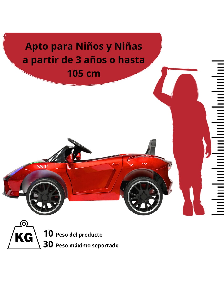 Automóvil montable con control remoto Joykoo deportivo recargable