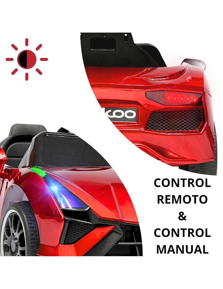 Automóvil montable con control remoto Joykoo deportivo recargable