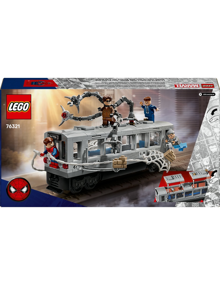 LEGO Spiderman Vs. Doc Ock: Escena Del Tren Subterráneo 76321 Lego Super Heroes 6