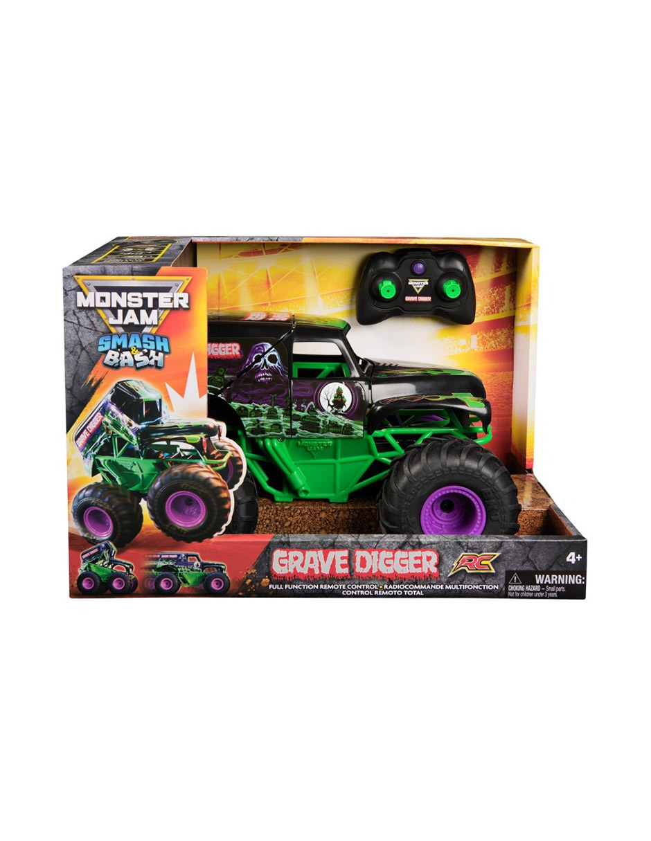 Monster Truck a control remoto Monster Jam Grave digger RC Smash & Bash