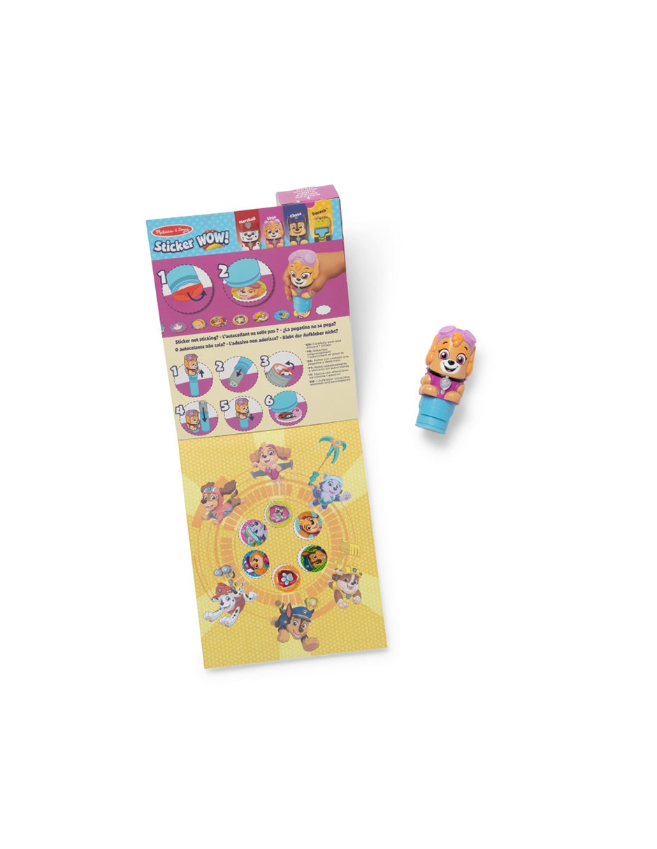 Sticker Wow Melissa & Doug juego didáctico para niña