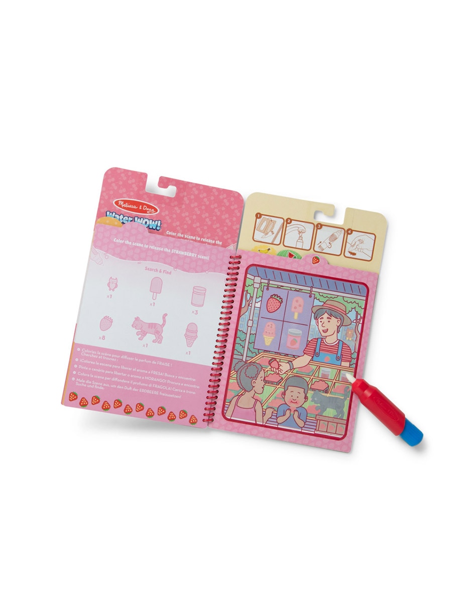 Water wow fruit scented pad Melissa & Doug didáctico unisex