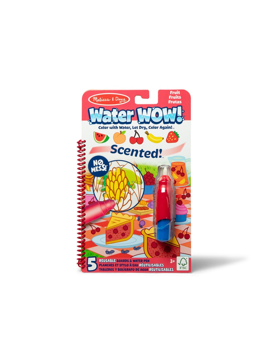 Water wow fruit scented pad Melissa & Doug didáctico unisex