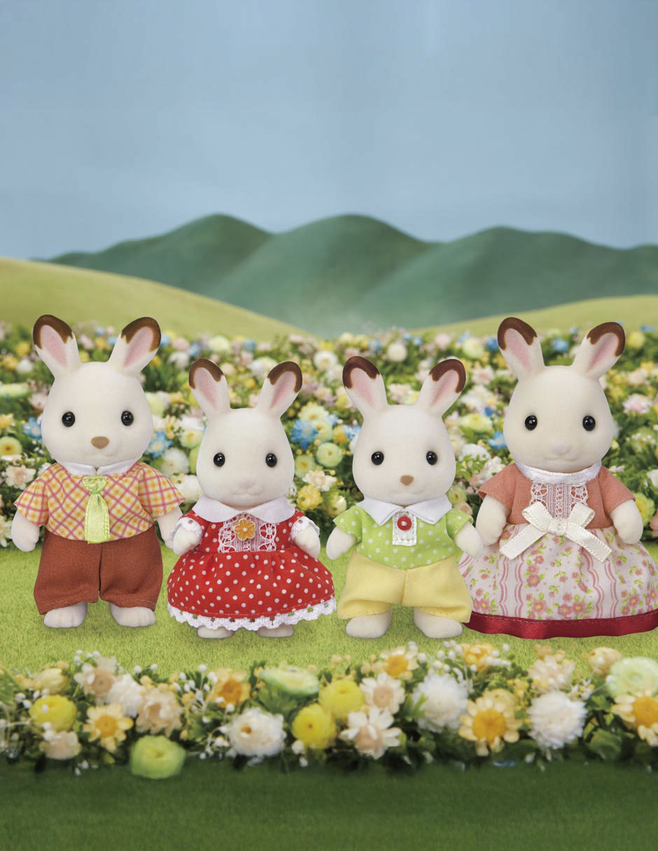 Familia conejo chocolate Sylvanian Families