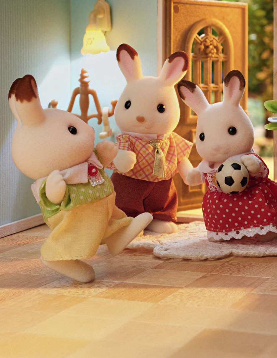 Familia conejo chocolate Sylvanian Families