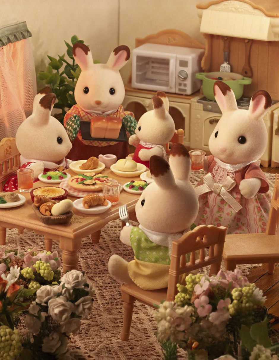 Familia conejo chocolate Sylvanian Families