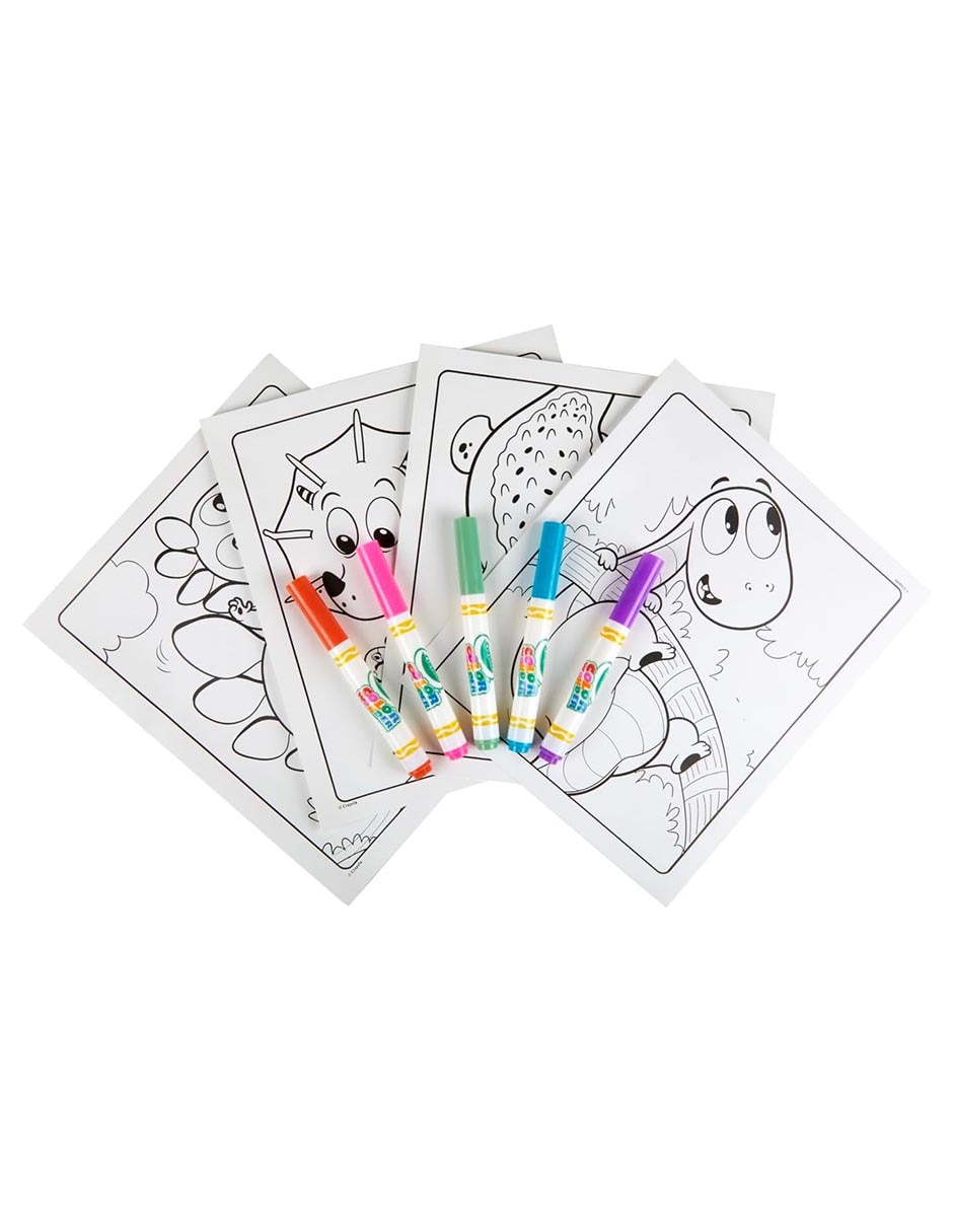 Hojas para colorear prehistóricas Crayola juego arte y manualidades unisex