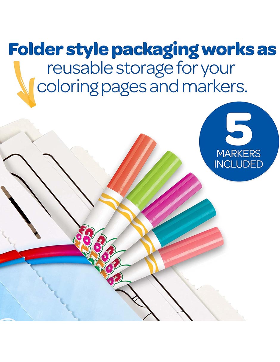 Hojas para colorear prehistóricas Crayola juego arte y manualidades unisex
