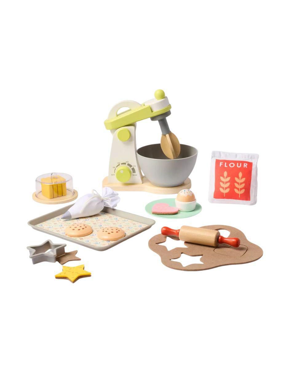 Set repostería de madera y plástico juego de rol para niños Set repostería de madera y plástico juego de rol para niños