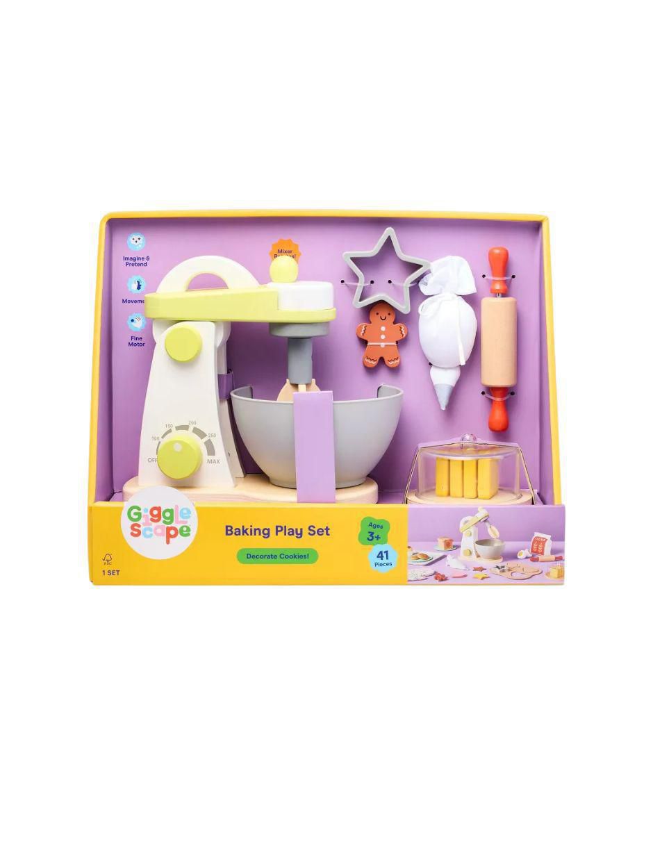 Set repostería de madera y plástico juego de rol para niños 3