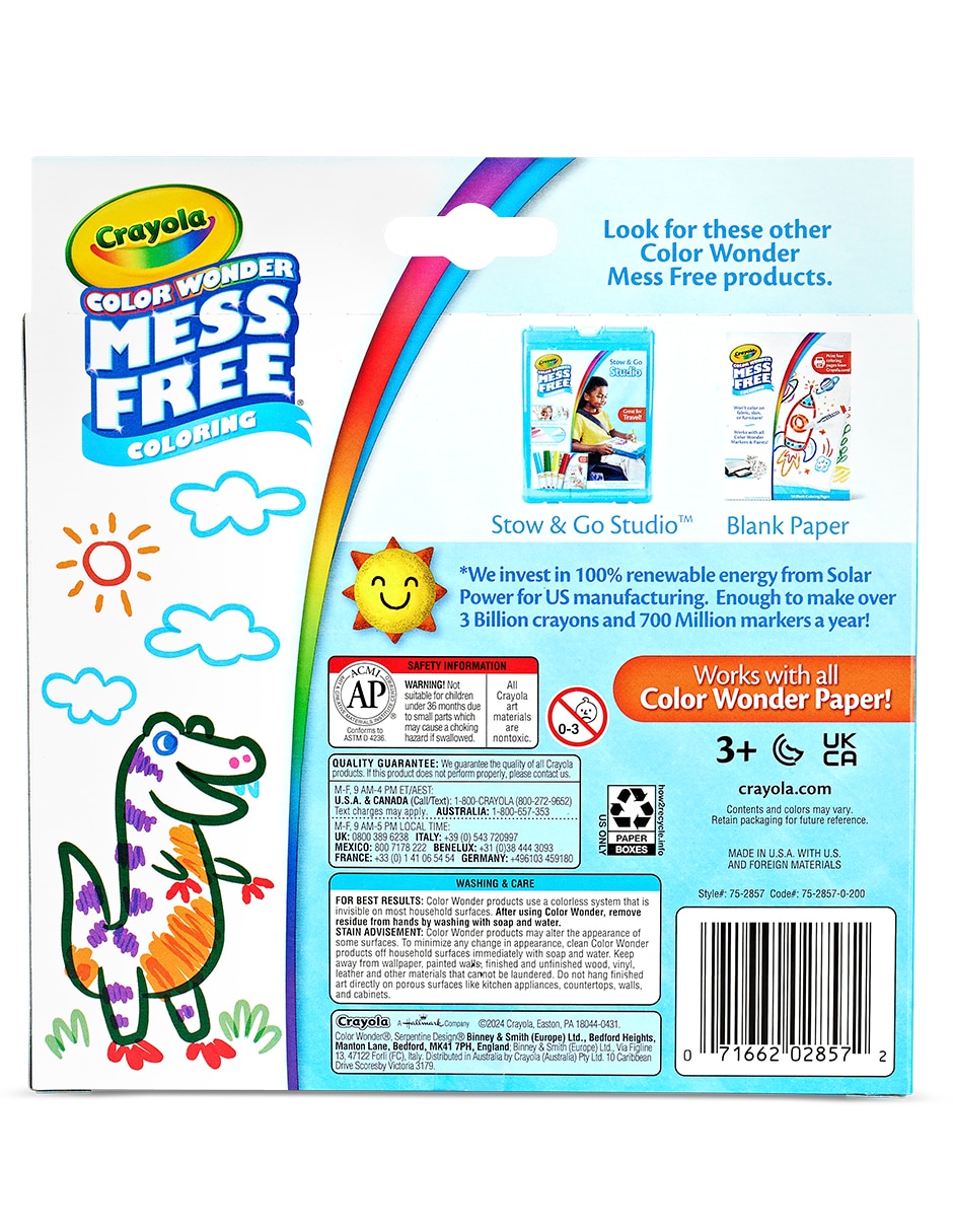 Plumones clásicos juego arte y manualidades infantil unisex 4