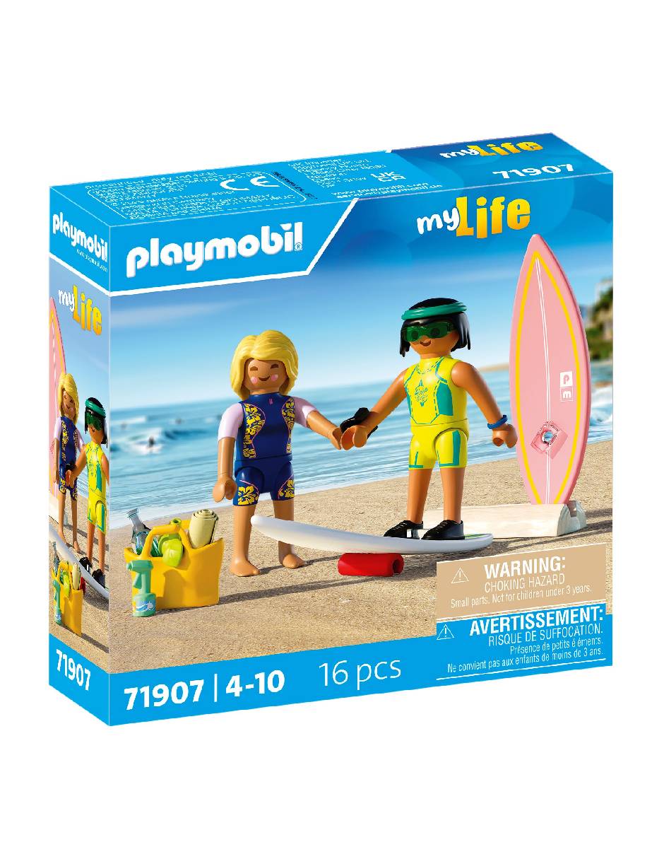 Playmobil Pequeña Escuela De Surf Vacation On The Beach 71907