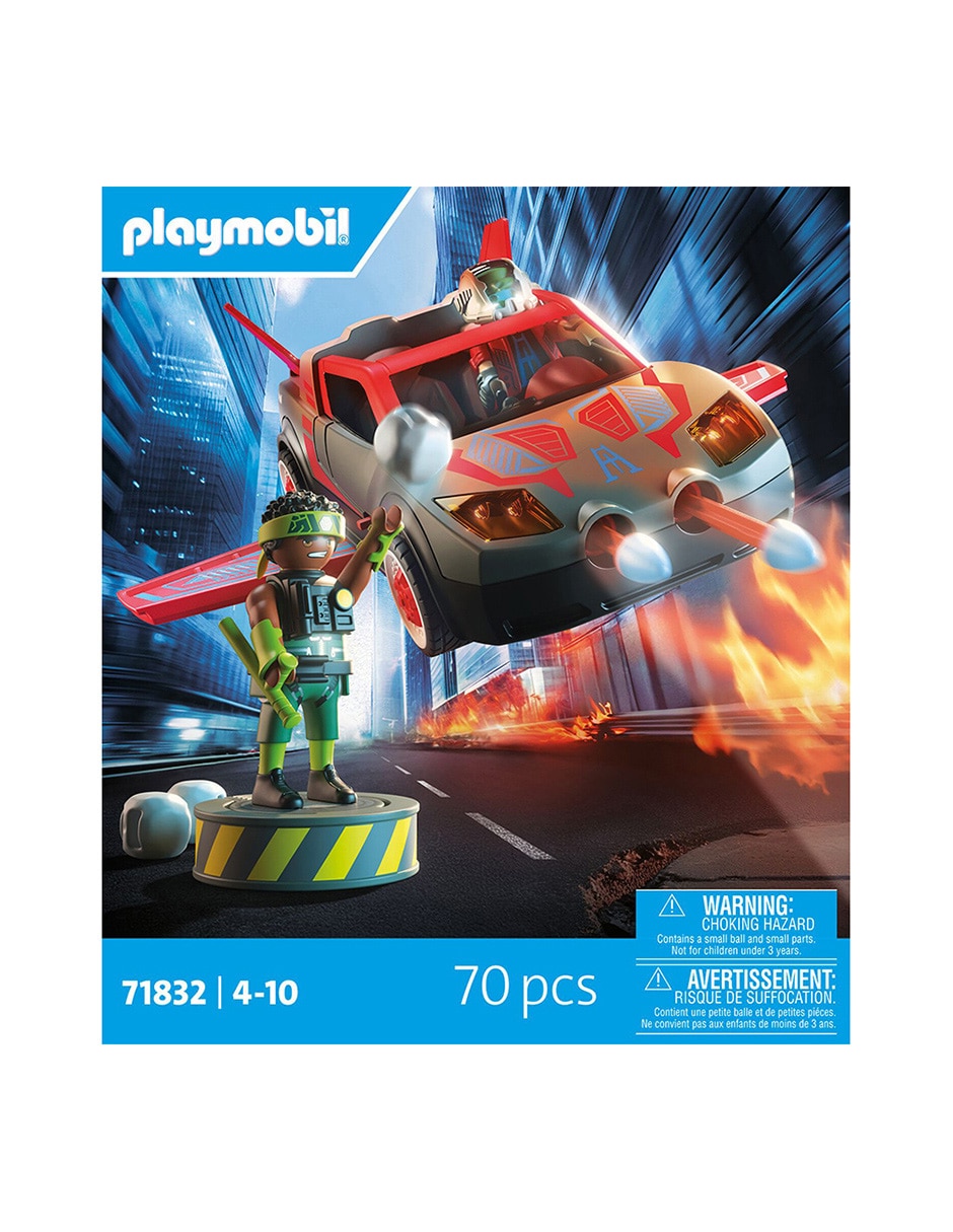 Playmobil Pm Héroe con vehículo