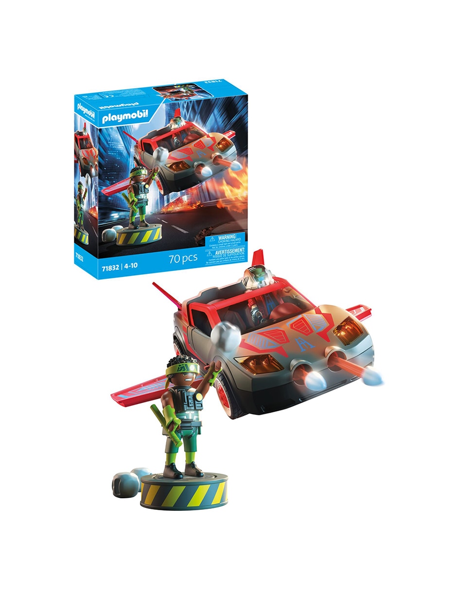 Playmobil Pm Héroe con vehículo