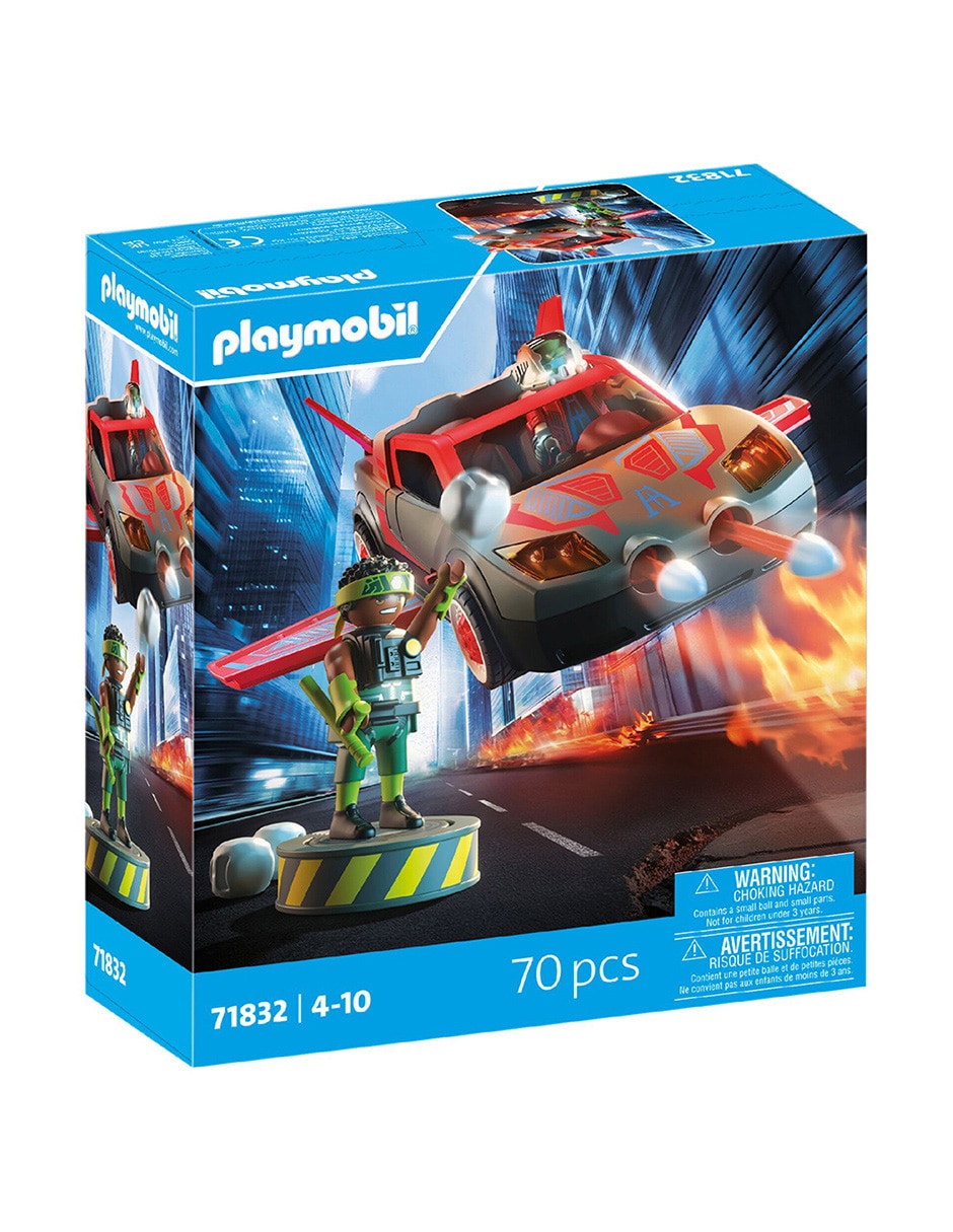 Playmobil Pm Héroe con vehículo