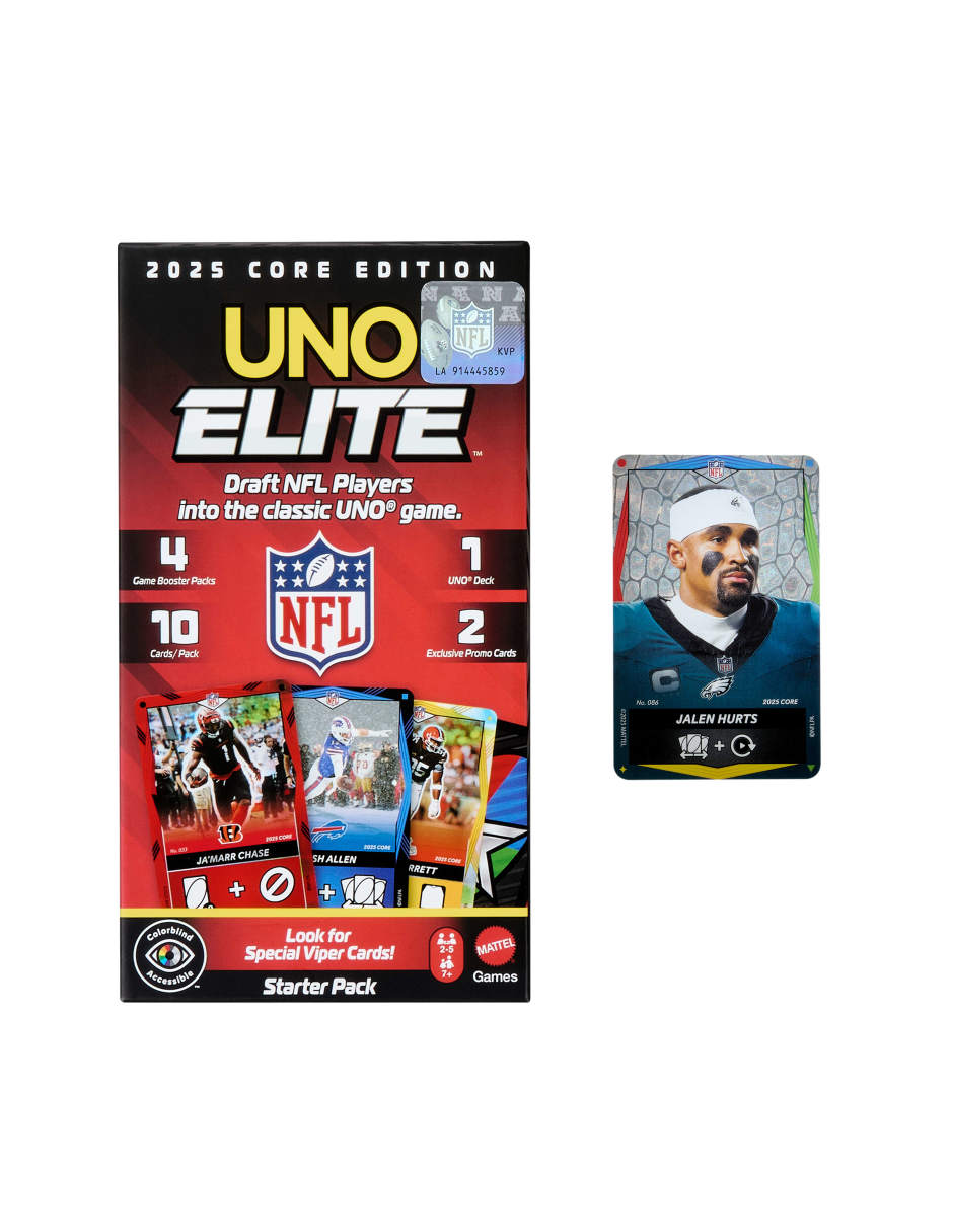 Uno Elite NFL juego de mesa NFL Starter pack Uno