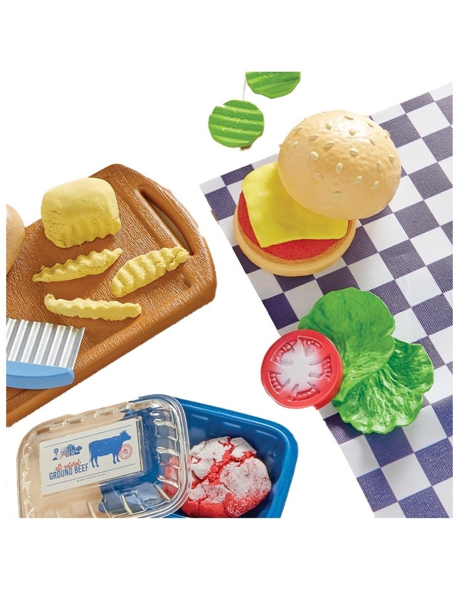 Set de juego Creative Chefs Cheeseburger and Fries Little Tikes