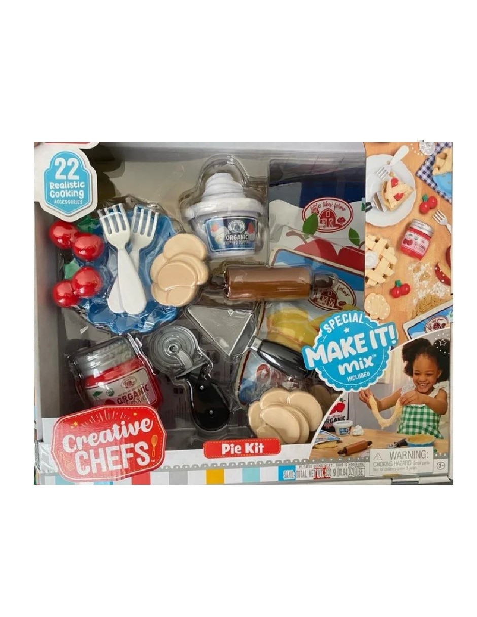 Set de juego creative chefs pie kit Little Tikes 7
