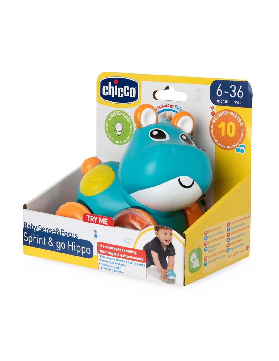 Hipopótamo de arrastre Chicco juego didáctico para niño