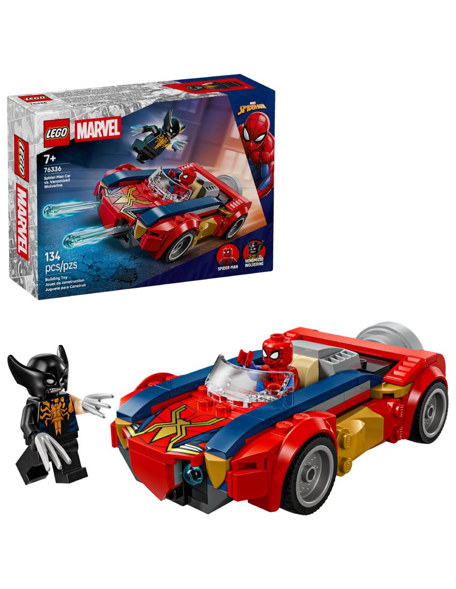 LEGO Set De Lego Super Heroes Marvel Spider-Man Car Vs. Venomized Wolverine 76336 76336 LEGO Set De Lego Super Heroes Marvel Spider-Man Car Vs. Venomized Wolverine 76336 76336