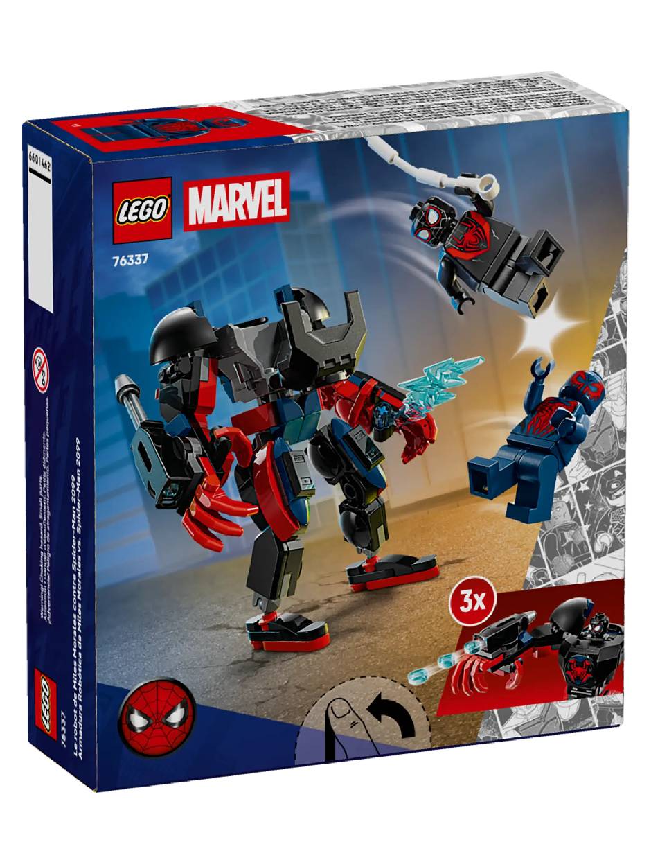 Spider-Man Set De Lego Super Heroes Marvel Miles Morales Mech Vs. Spider-Man 2099 76337 76337 Marvel 5