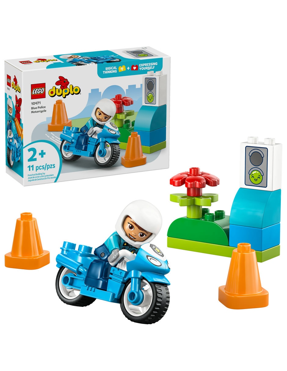 Duplo Set De Lego Duplo Town Blue Police Motorcycle 10471 10471