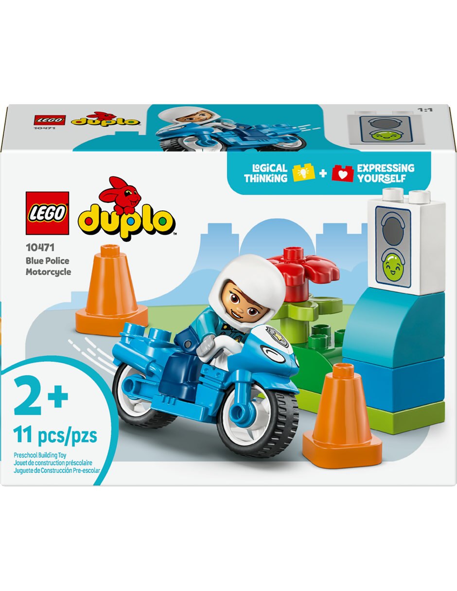 Duplo Set De Lego Duplo Town Blue Police Motorcycle 10471 10471 2