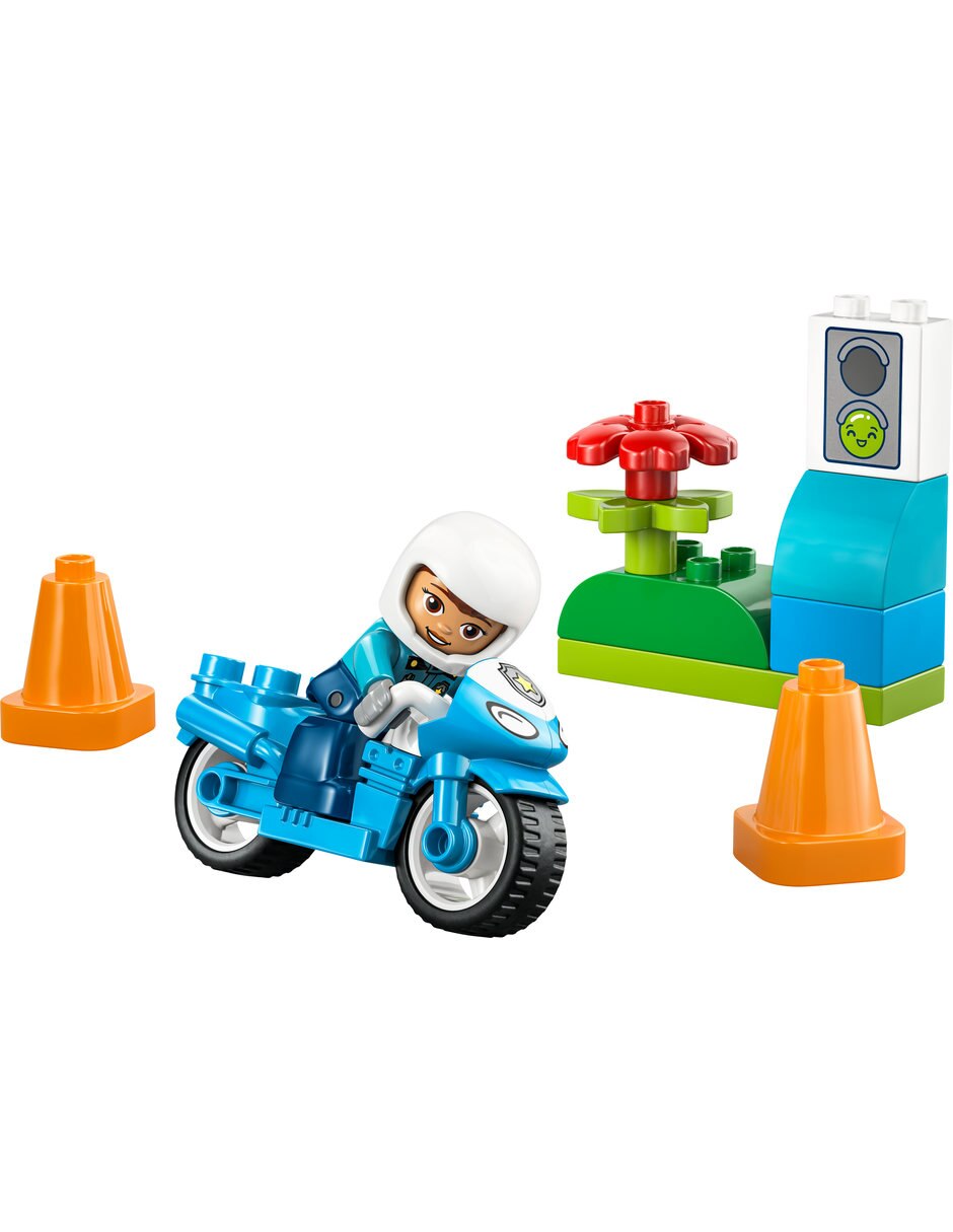 Duplo Set De Lego Duplo Town Blue Police Motorcycle 10471 10471 3