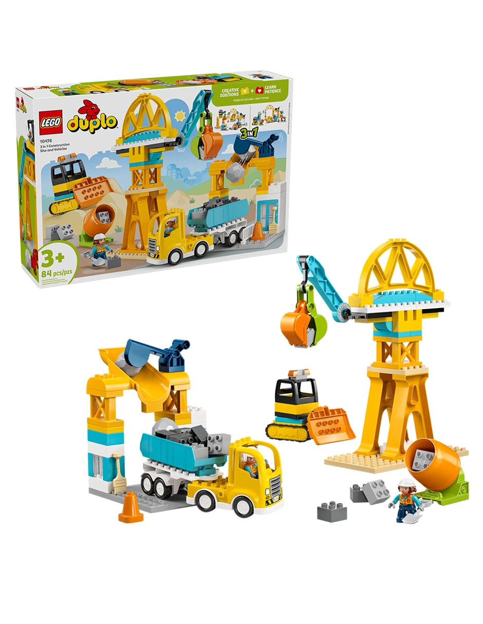 Duplo Set De Lego Duplo Town 3 In 1 Construction Site And Vehicles 10476 10476