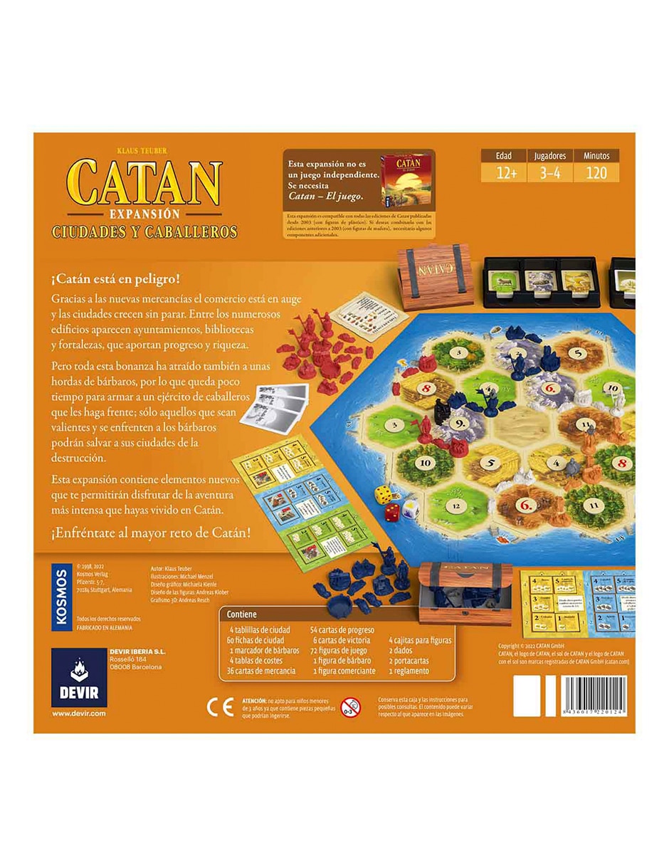 Catan: ciudades y caballeros juego de mesa 3