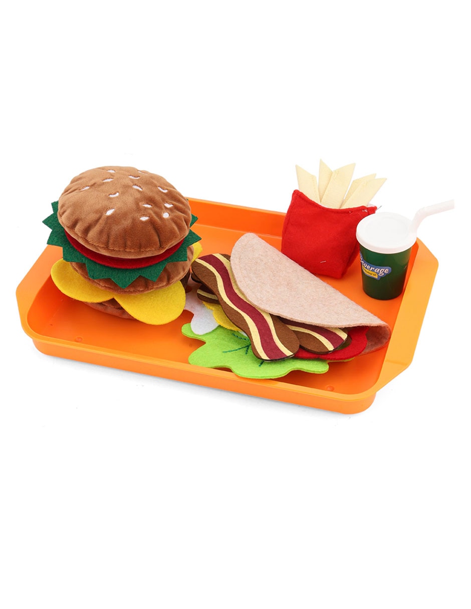 Set hamburguesa y papas Toy Town juego de rol para niños