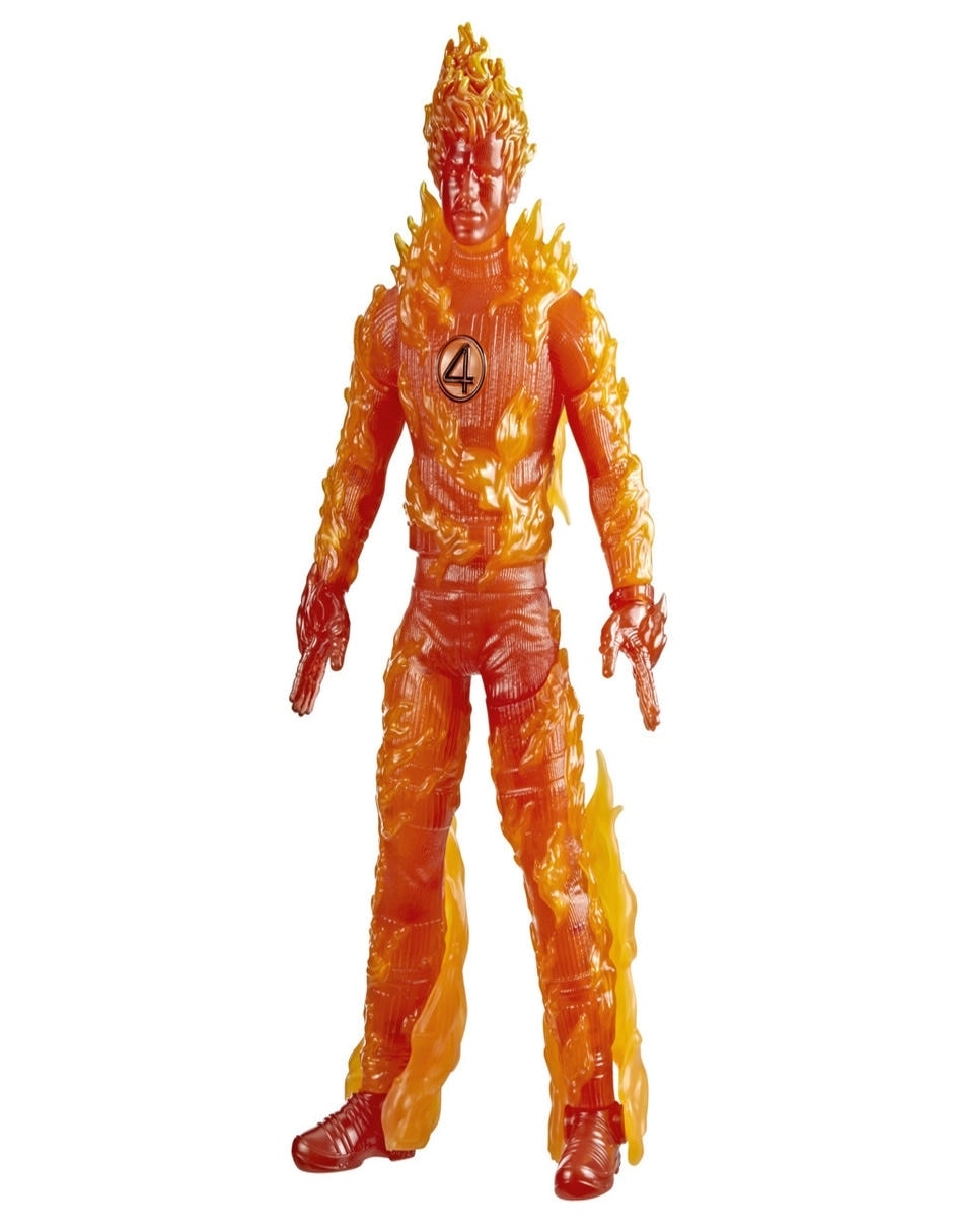 Figura de acción articulada Antorcha Humana fans Marvel con luz y sonido