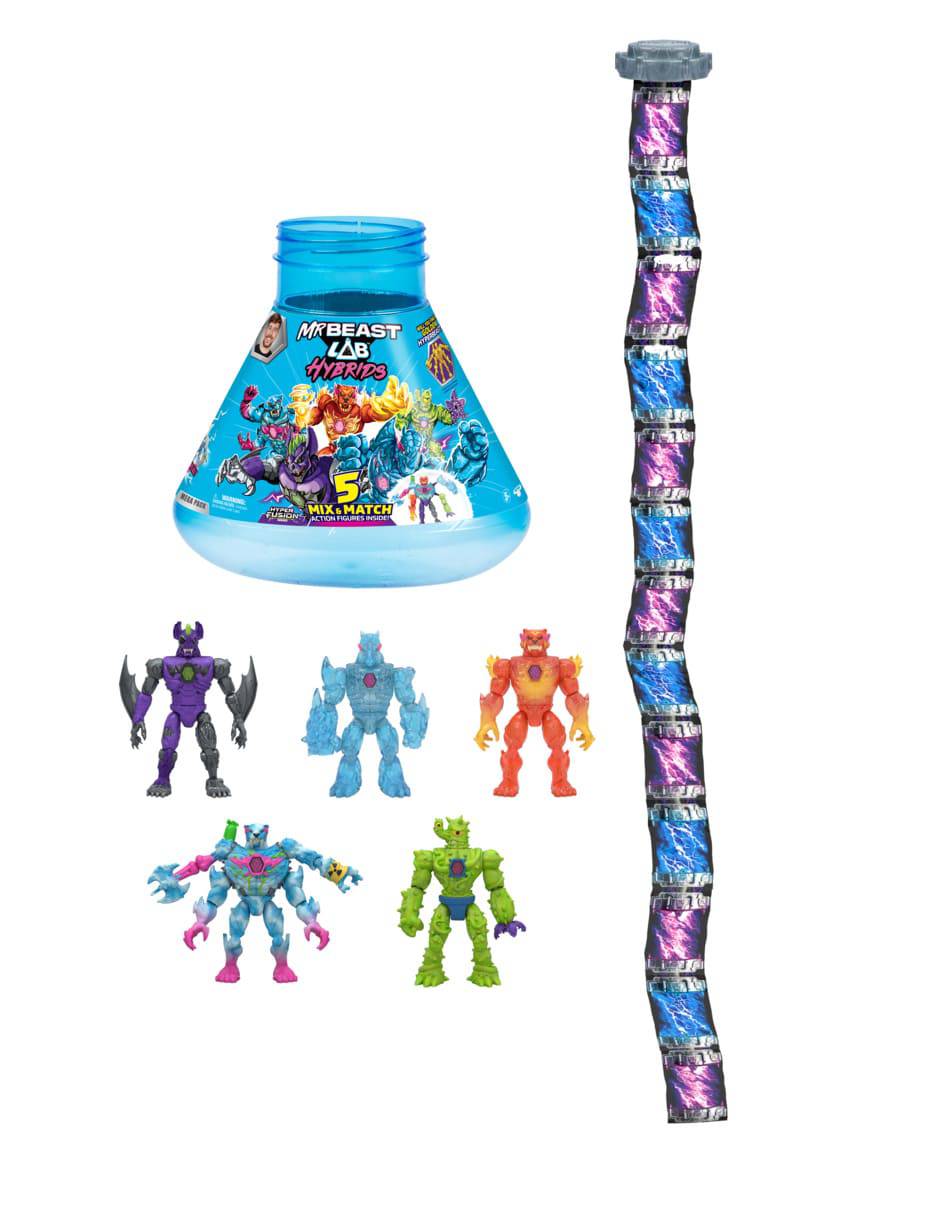 Set figuras acción articulada Mr. Beast Collectors 3
