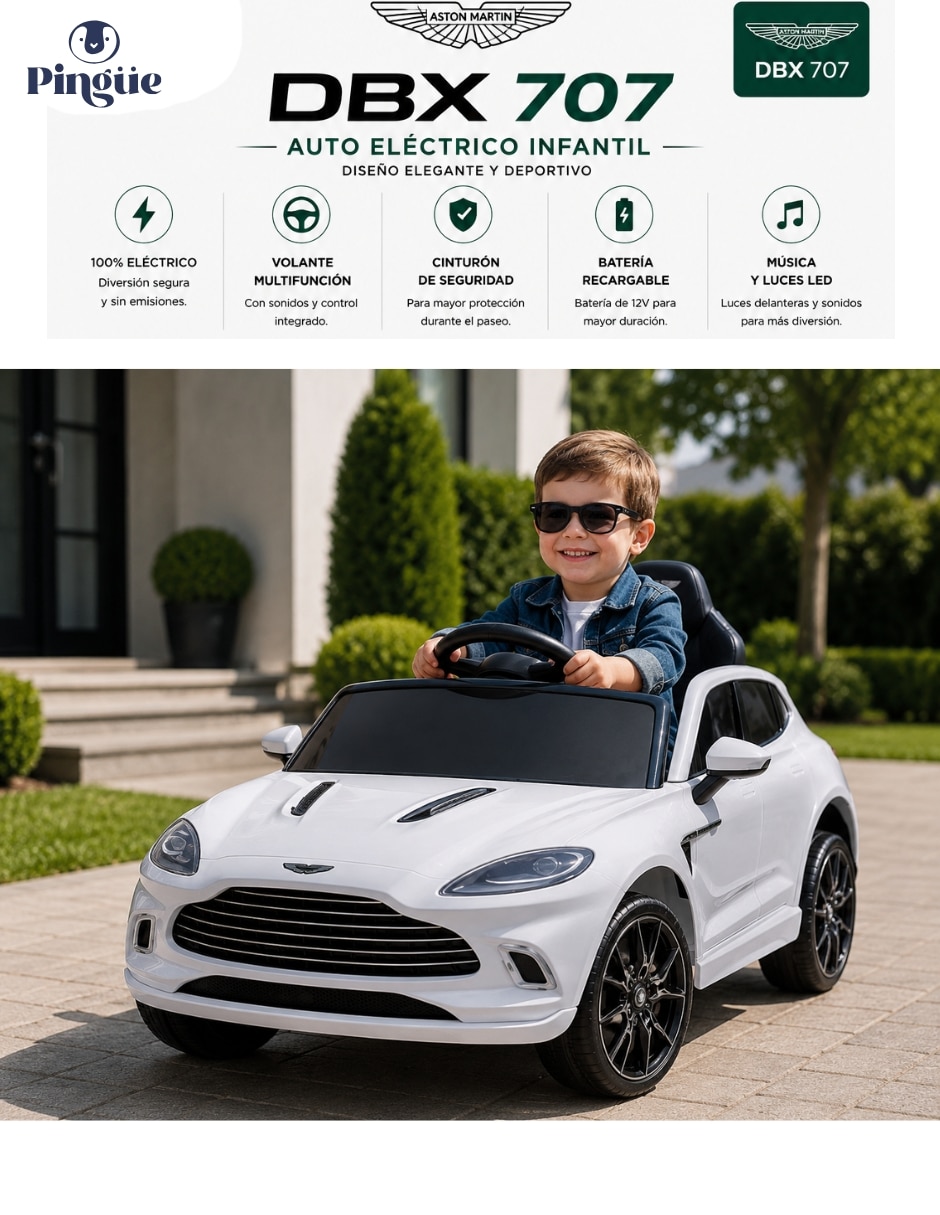 Automóvil montable con control remoto Pingüe recargable